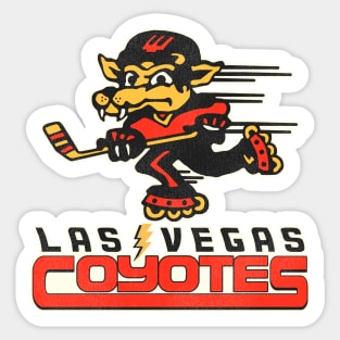 Retro Defunct Las Vegas Coyotes Roller Hockey Sticker